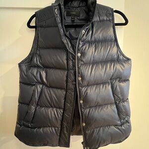 J. Crew Women's Gray Puffer Vest